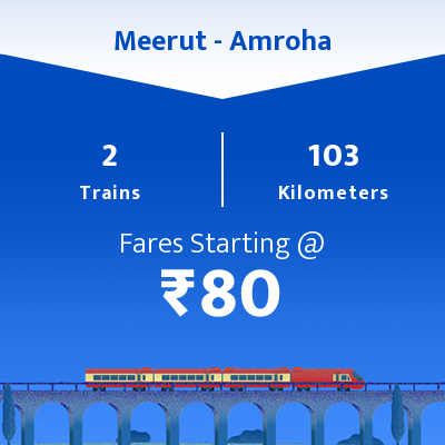 Meerut To Amroha Trains